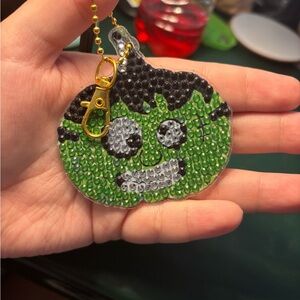 Frankenstein Pumpkin Keychain